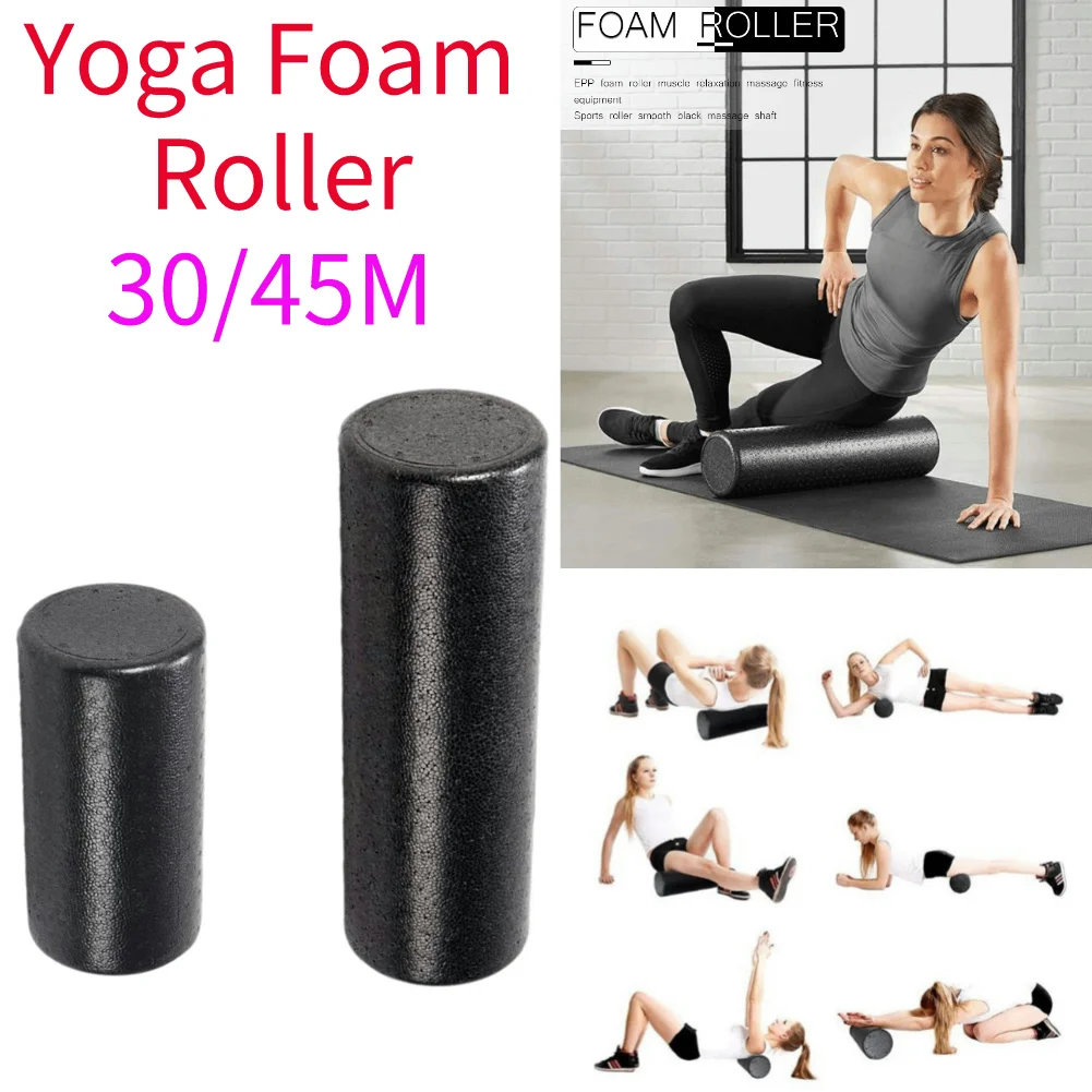 Yoga Fitness Exercises - Yoga Pilates Foam Roller Massage Exercise