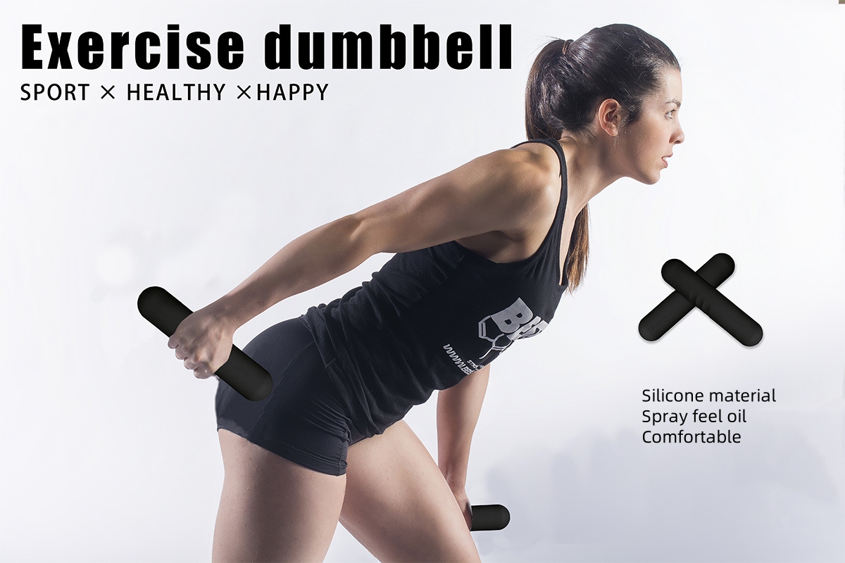 Yoga Fitness Bar - Barbell Bar Beam Silicone Dumbbell Power