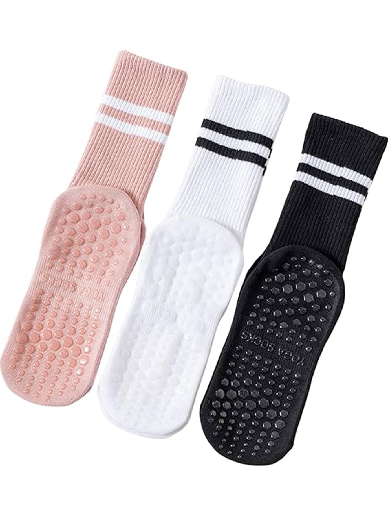 3 pairs of non-slip yoga socks - đánh giá và giá Jump Rope