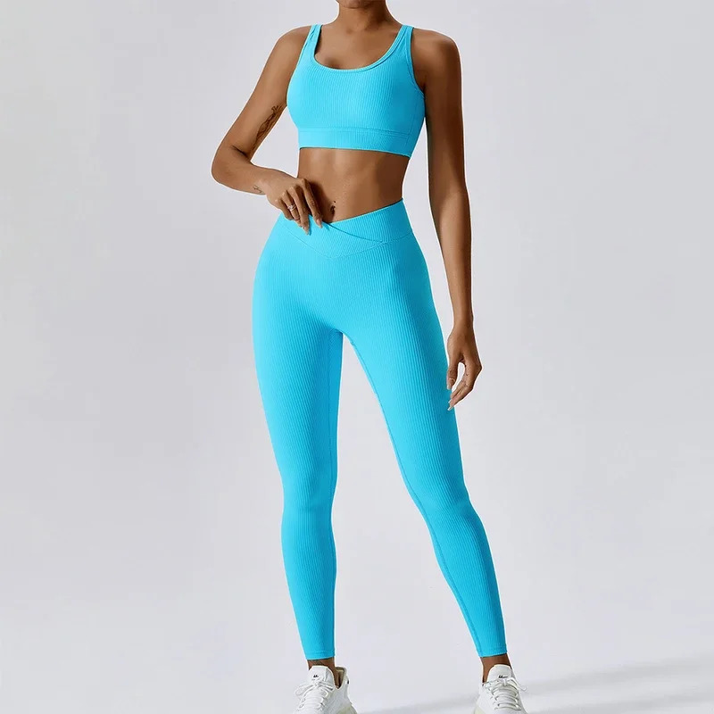 Ribbed Yoga Set Sportswear Wom - đánh giá và giá Yoga Fitness Hoodie