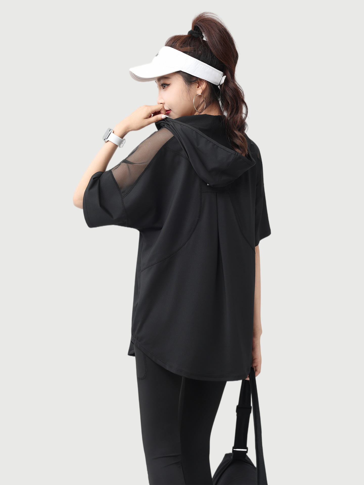 Woman Yoga Short Sleeve Hoodie - đánh giá và giá Yoga Fitness Hoodie