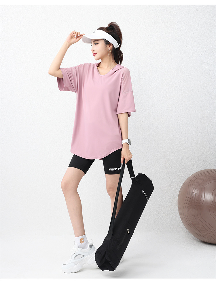 Woman Yoga Short Sleeve Hoodie - đánh giá và giá Yoga Fitness Hoodie