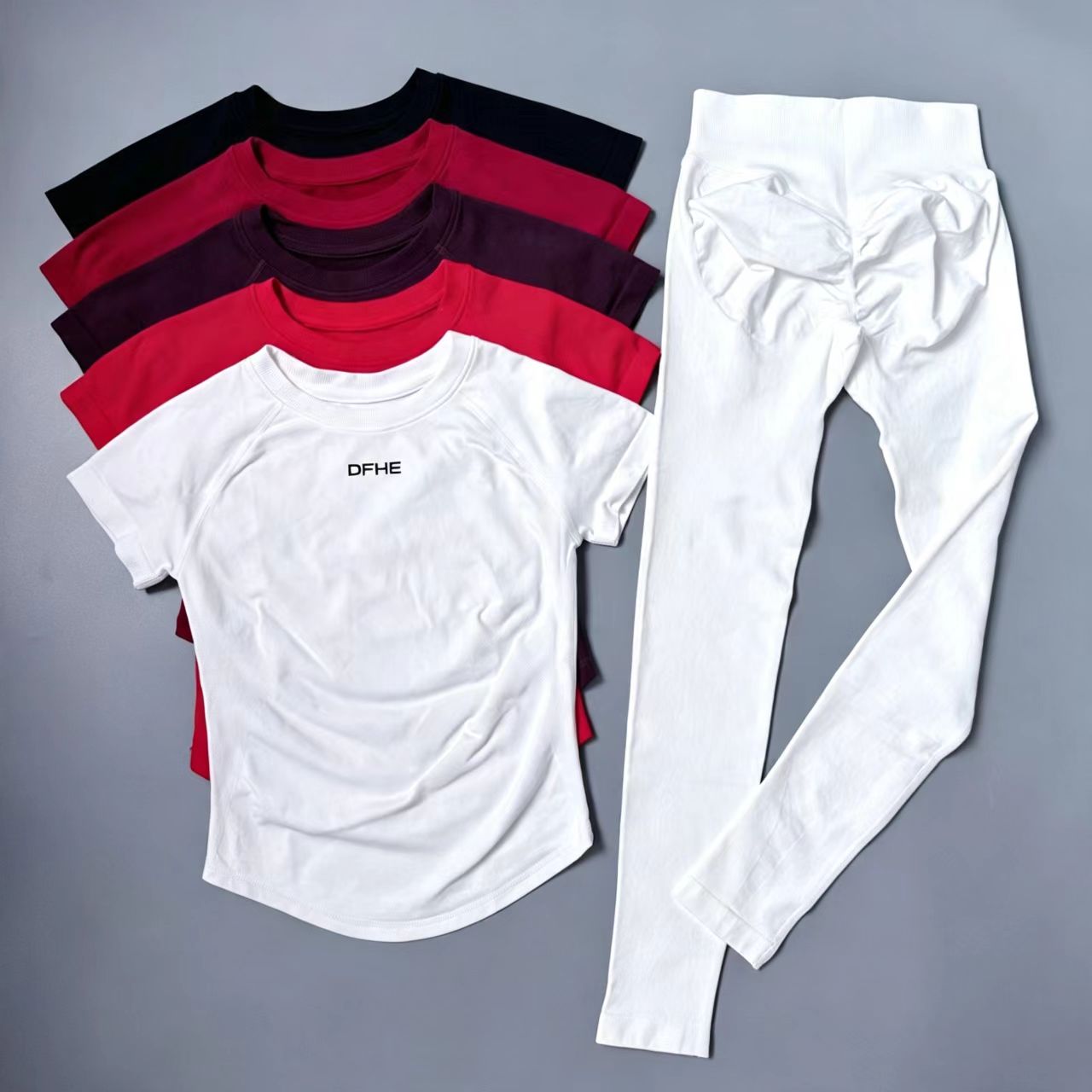 DFHE Slim Fitness Tracksuit, S - đánh giá và giá Yoga Fitness Top