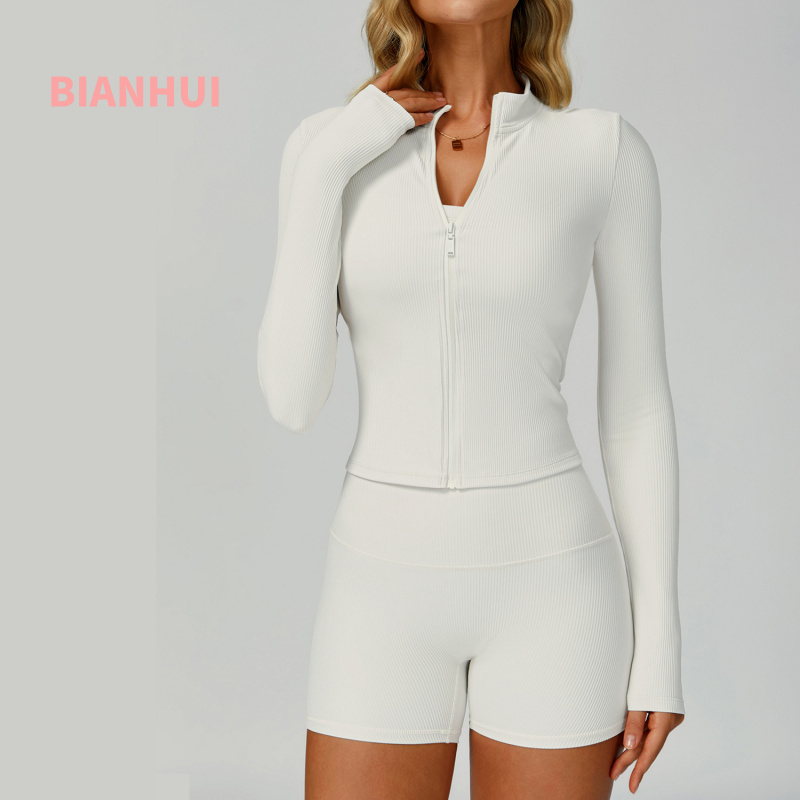 BIANHUI Threaded Stand Collar  - đánh giá và giá Yoga Fitness Jacket