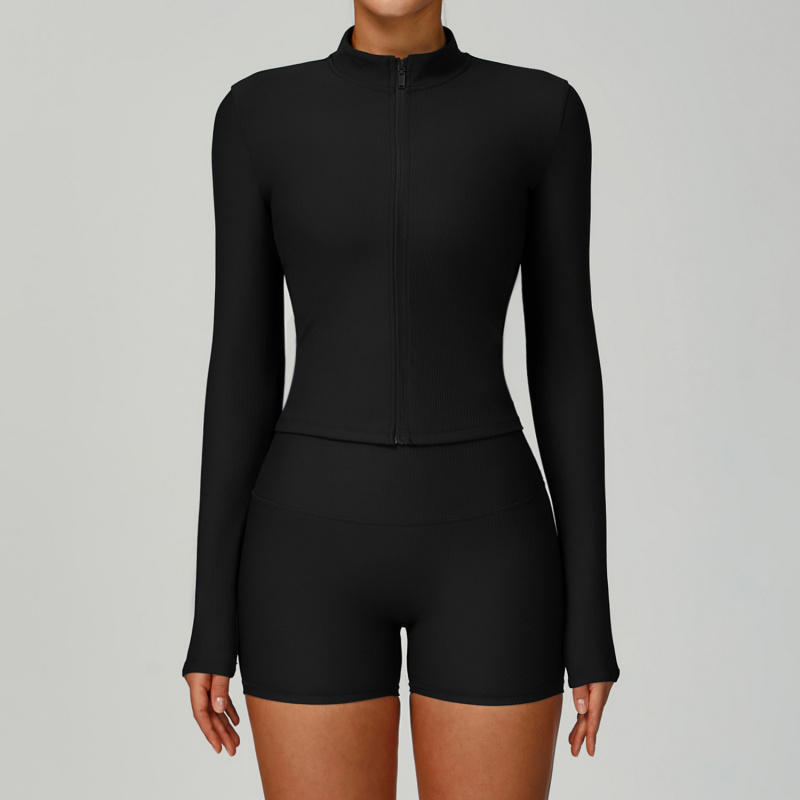 BIANHUI Threaded Stand Collar  - đánh giá và giá Yoga Fitness Jacket