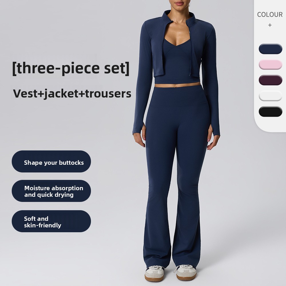 Naked Feel Fitness Three-Piece - đánh giá và giá Yoga Fitness Jacket